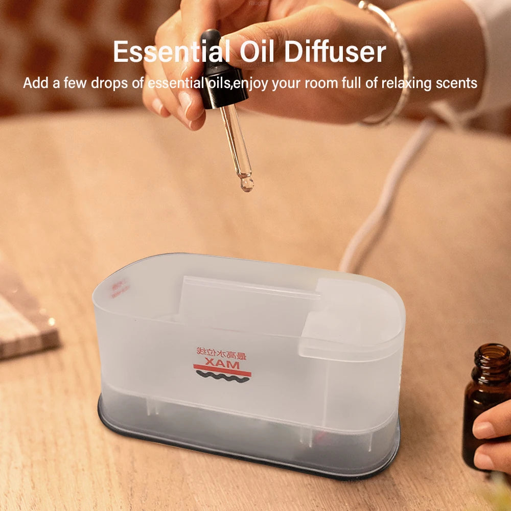 Air Humidifier Aroma Essential Oil Diffuser Mini Automatic Air Humidifier for Home Room Fragrance Diffuser with Flame LED Light