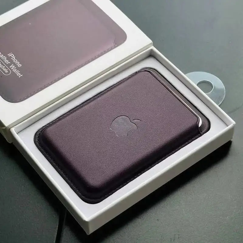 Original Leather Magsafe Wallet Magnetic Card Holder Case for Iphone 15 14 12 11 13 16 17 Pro Max Cases Cover Accessories