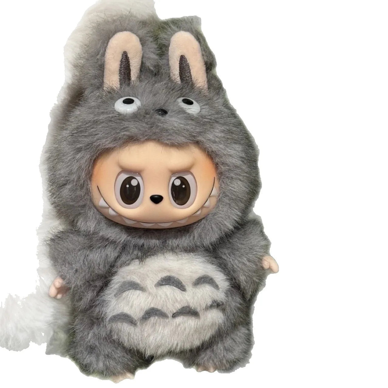 Suit for 17Cm Labubu Doll Clothes for Cute Totoro-Inspired Figure, Standing Pose Keychain, V1V2V3Ccessories, DIY Plush Outfit