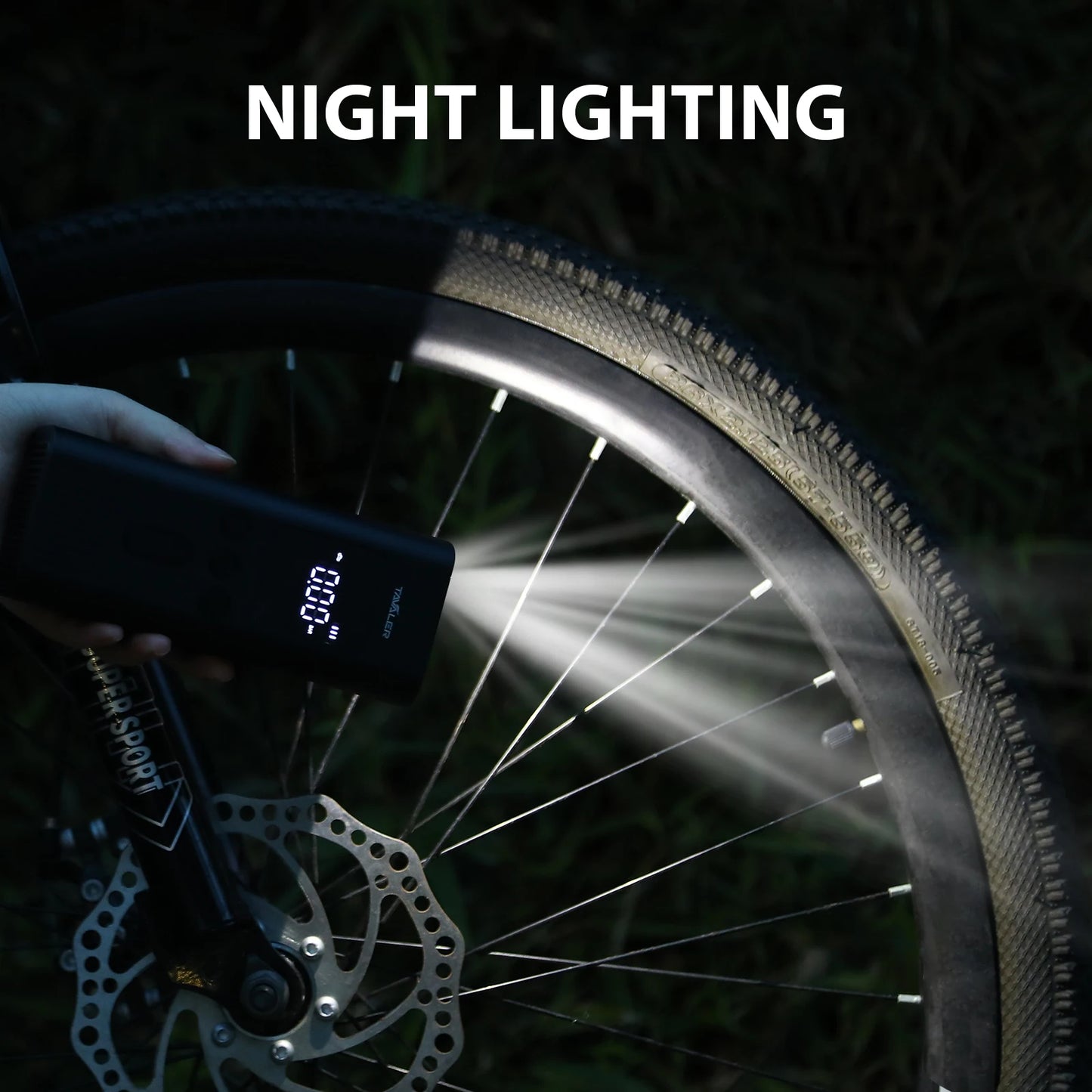 Wireless Air Pump 150Psi Portable Electric Tire Inflator for Car Bicycle Motorcycle Air Compressor Injector Bike Accessories