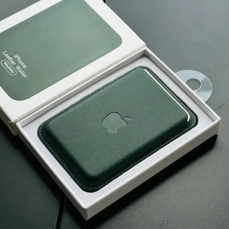 Original Leather Magsafe Wallet Magnetic Card Holder Case for Iphone 15 14 12 11 13 16 17 Pro Max Cases Cover Accessories