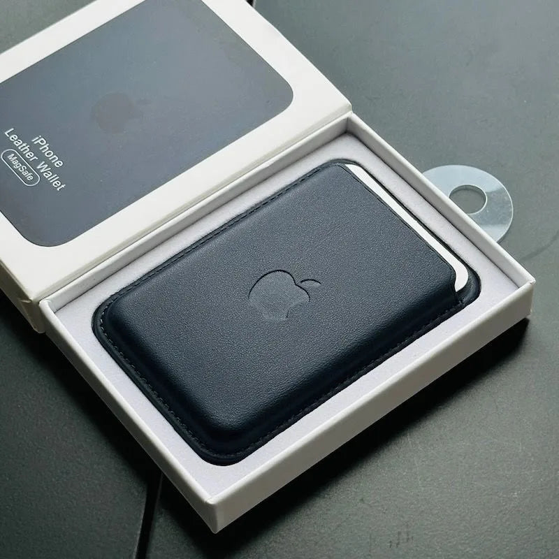 Original Leather Magsafe Wallet Magnetic Card Holder Case for Iphone 15 14 12 11 13 16 17 Pro Max Cases Cover Accessories