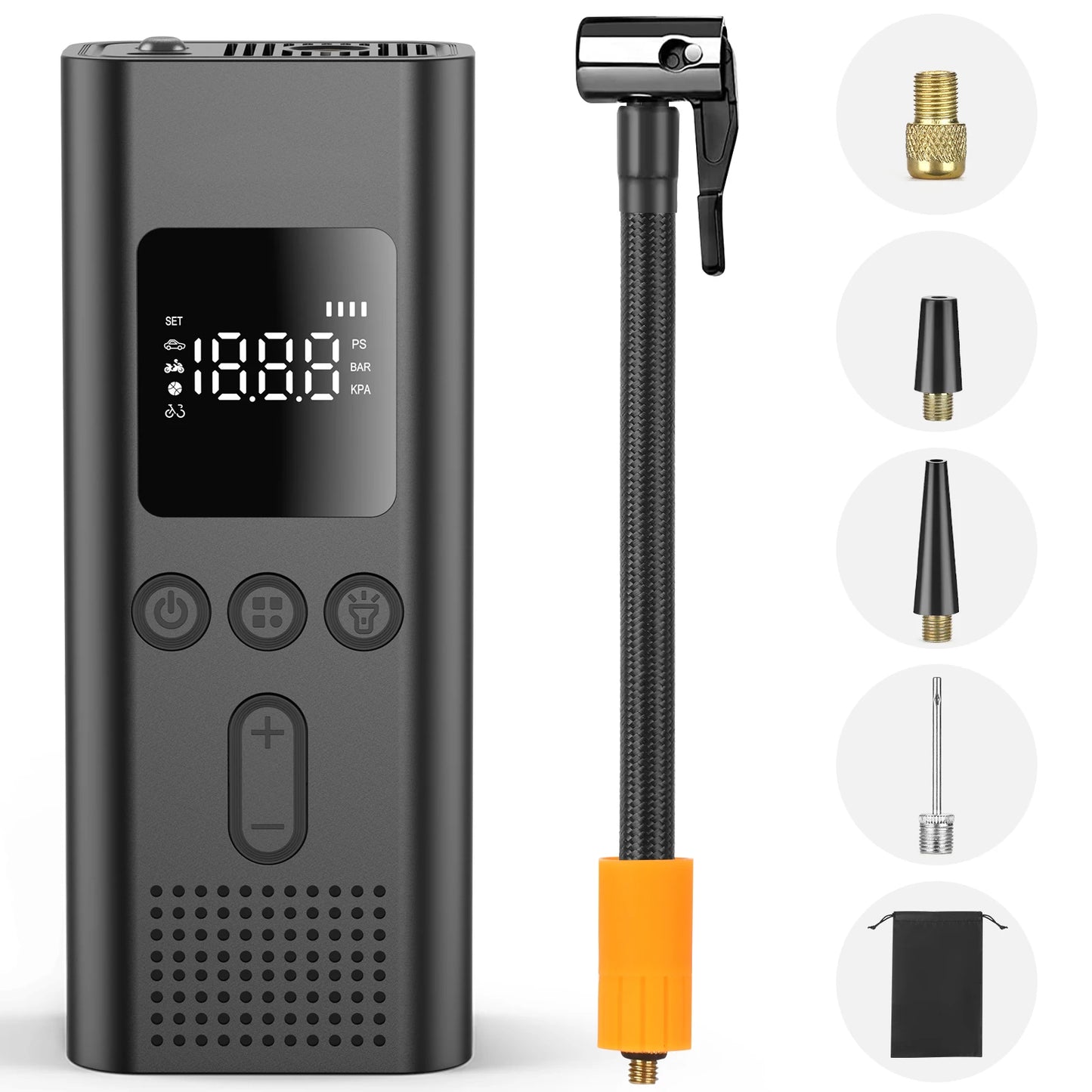 Wireless Air Pump 150Psi Portable Electric Tire Inflator for Car Bicycle Motorcycle Air Compressor Injector Bike Accessories