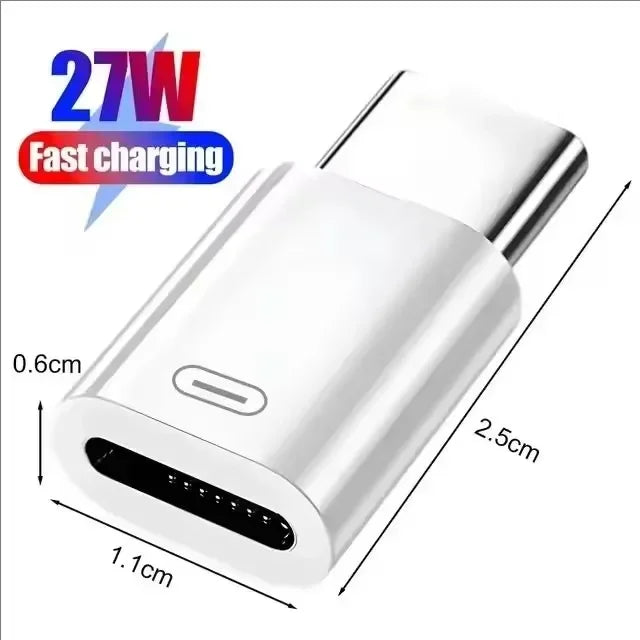 IOS to USB C Fast Charging Adaptador Lightnning to Type C Adapter USB C Data Transfer Converter for Iphone 16 15 Samsung Google
