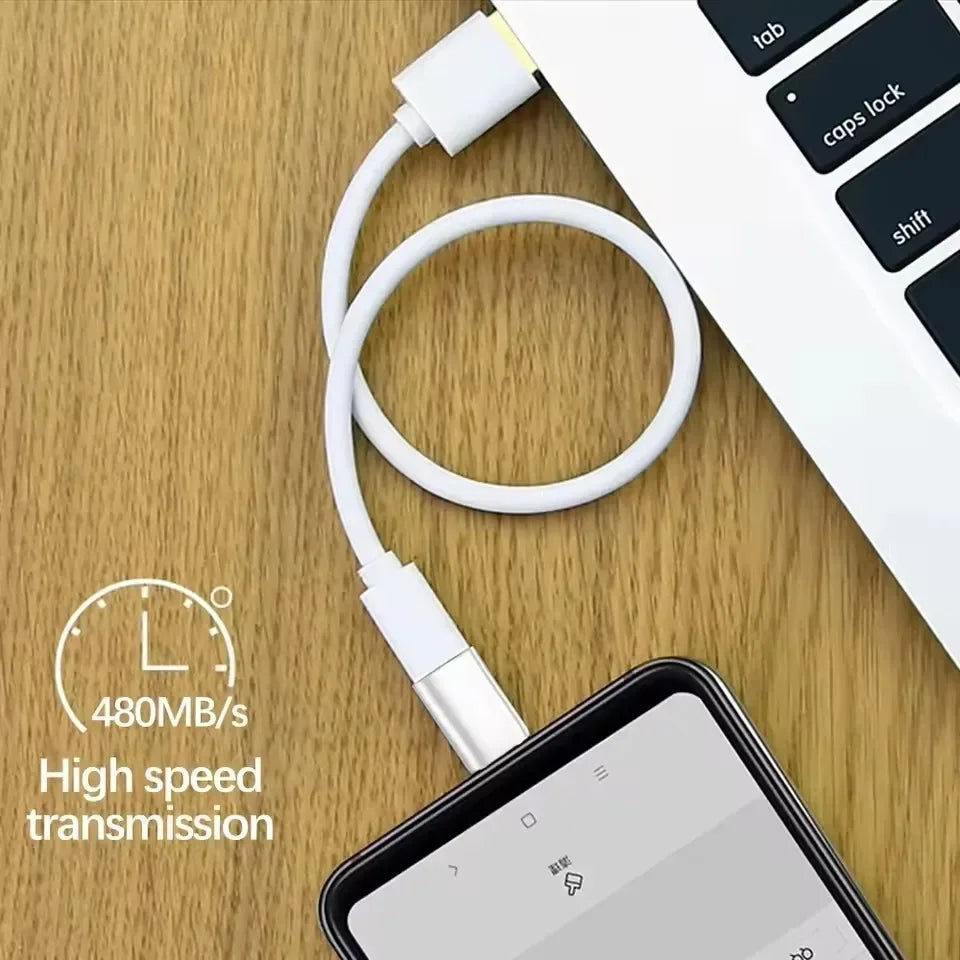 IOS to USB C Fast Charging Adaptador Lightnning to Type C Adapter USB C Data Transfer Converter for Iphone 16 15 Samsung Google