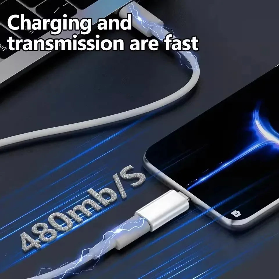 IOS to USB C Fast Charging Adaptador Lightnning to Type C Adapter USB C Data Transfer Converter for Iphone 16 15 Samsung Google