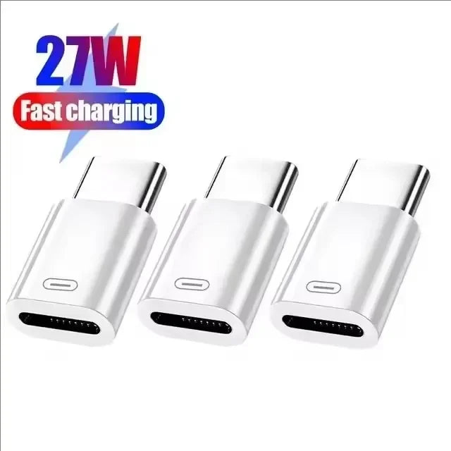 IOS to USB C Fast Charging Adaptador Lightnning to Type C Adapter USB C Data Transfer Converter for Iphone 16 15 Samsung Google