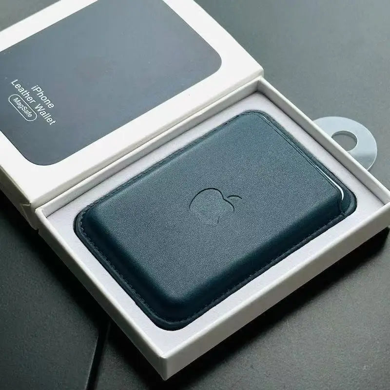 Original Leather Magsafe Wallet Magnetic Card Holder Case for Iphone 15 14 12 11 13 16 17 Pro Max Cases Cover Accessories
