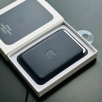 Original  Leather Magsafe Wallet Magnetic Card Holder Case for Iphone 15 14 12 11 13 16 17 Pro Max Cases Cover Accessories