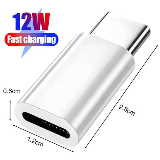 IOS to USB C Fast Charging Adaptador Lightnning to Type C Adapter USB C Data Transfer Converter for Iphone 16 15 Samsung Google
