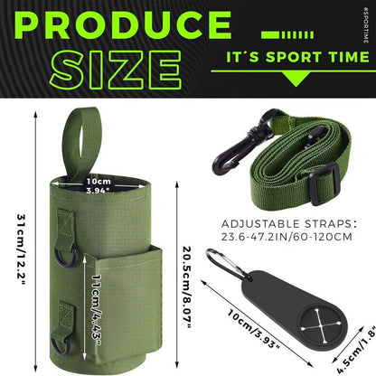 Portable Magnetic Water Bottle Bag Non Slip Magnetic Gym Sling Bag Fitness Magnetic Water Bottle Carrier Holder Water Bottle Bag